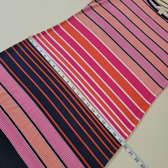 MICHAEL Michael Kors Abbey Striped Short Sleeve Shift Crew Dress - Picture 8 of 15